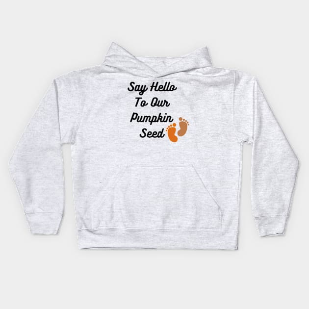 Pumpkin seed Kids Hoodie by BellyBlossom